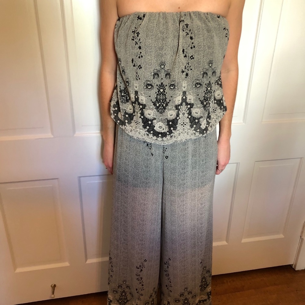 Tube top jumpsuit